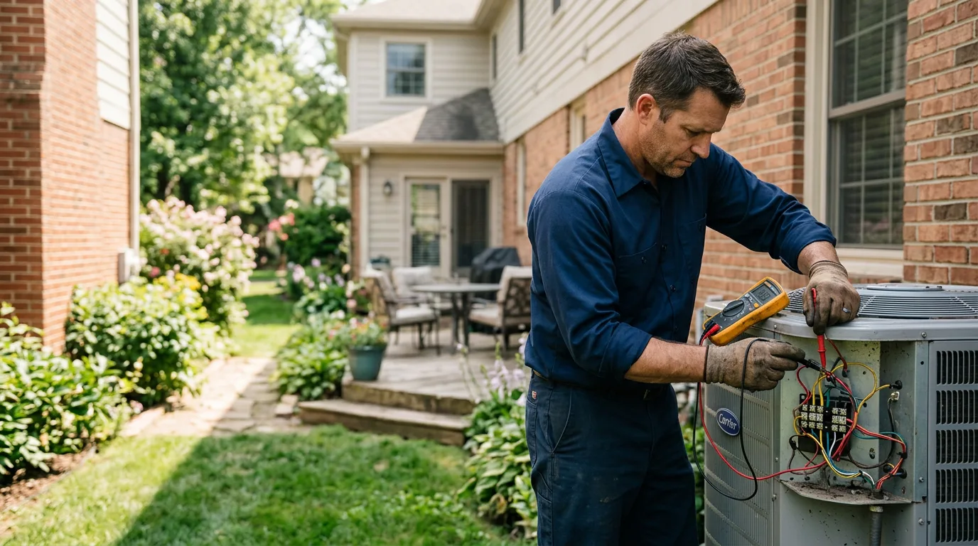 HVAC technician working near Ridgefield, NJ